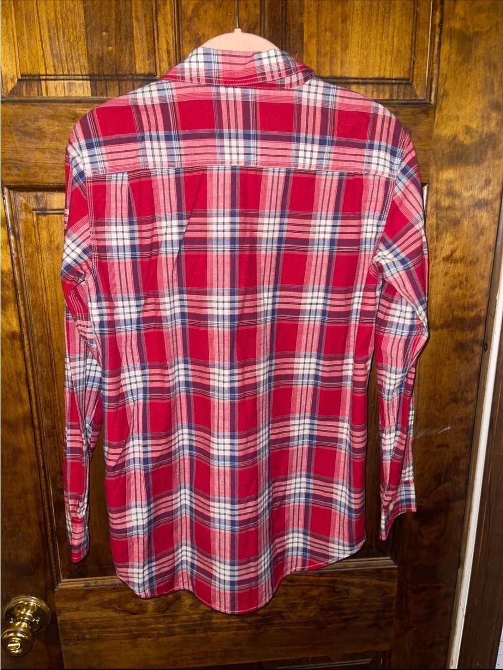 GAP Red Plaid Button-Down Shirt